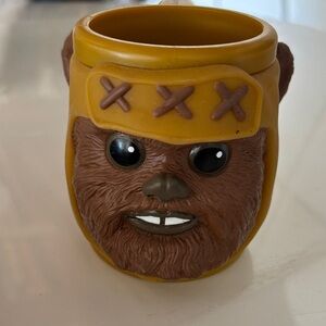 Vintage 1997 Brown and Yellow Character Star Wars Mug